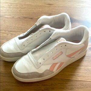 Reebok White and Pink Sneakers